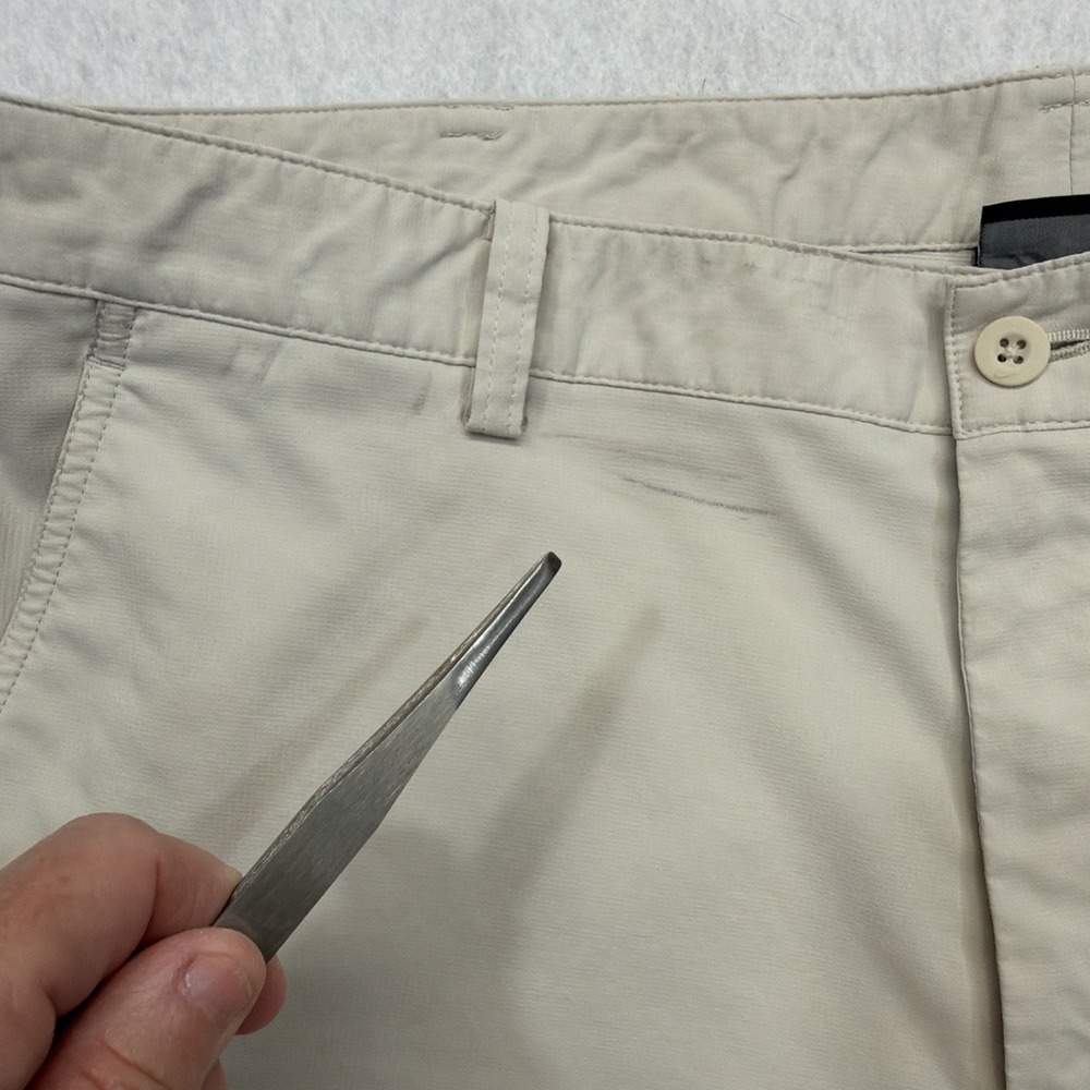 Nike Golf Mens Cargo Shorts Sz 36 Dri-Fit Style 401501-010 cream Stretch Poly - Picture 9 of 16